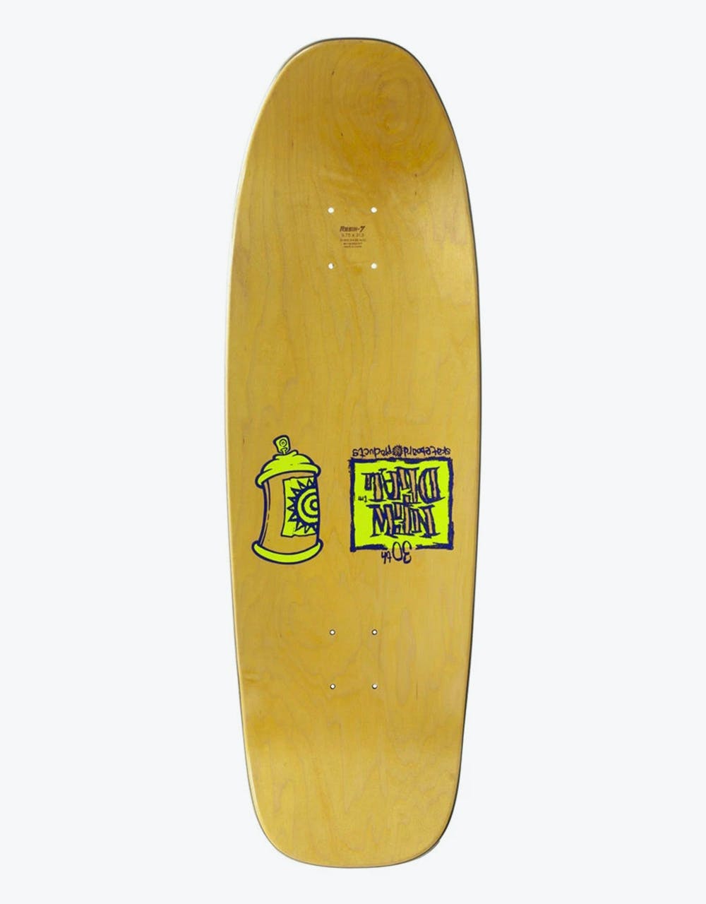 The New Deal Siamese Double Kick Neon HT Skateboard Deck - 9.625"