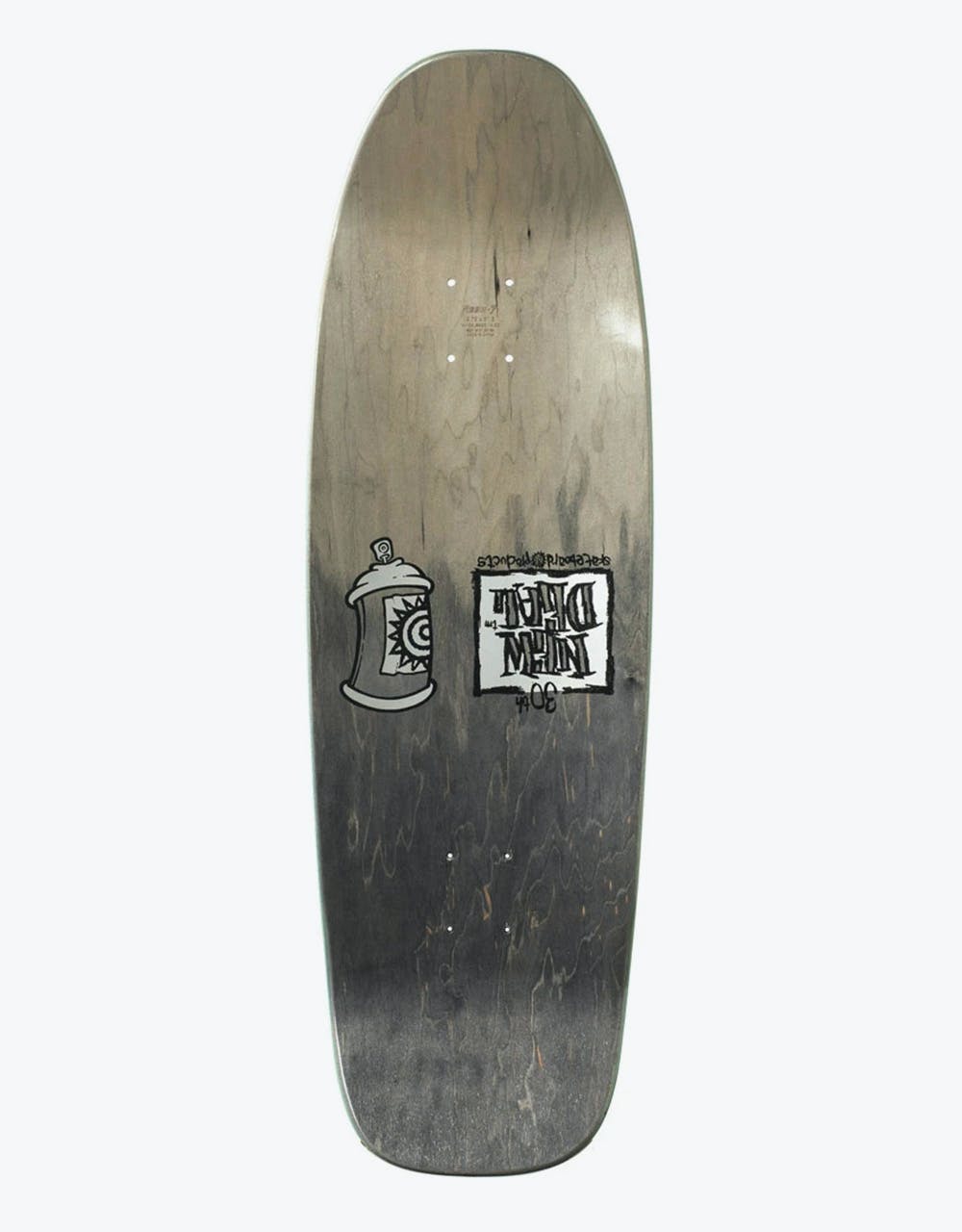 The New Deal Siamese Double Kick Metallic HT Skateboard Deck - 9.625"