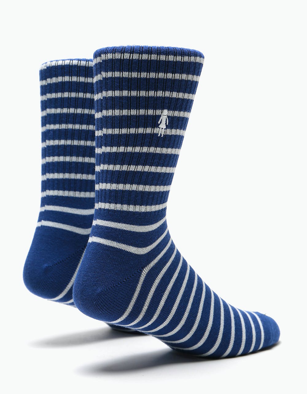 Girl Striped Socks - Navy