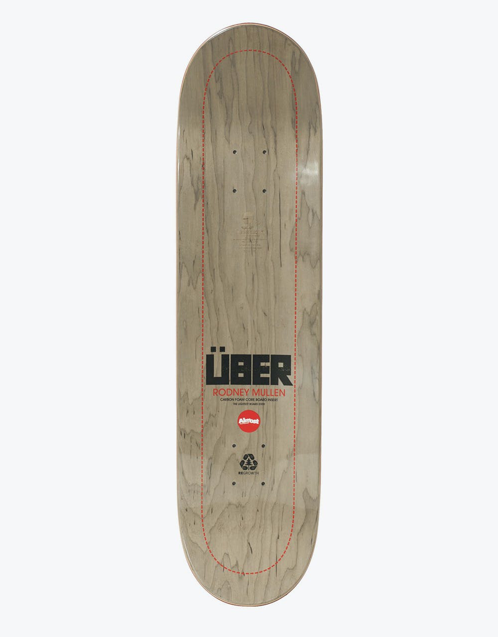 Almost Mullen Ãœber Black Skateboard Deck - 8.25"