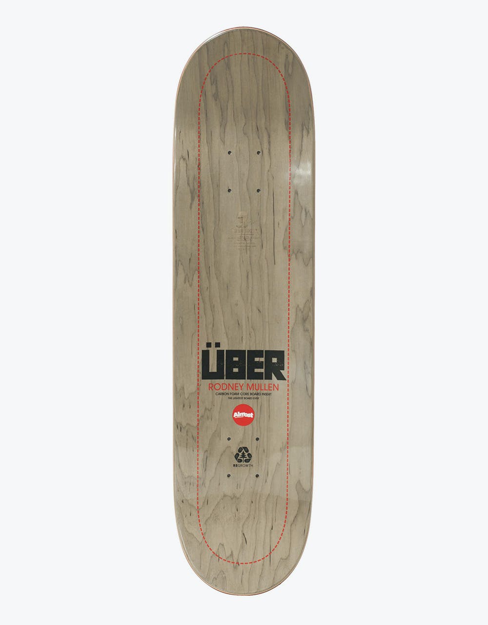 Almost Mullen Ãœber Black Skateboard Deck - 8.375"