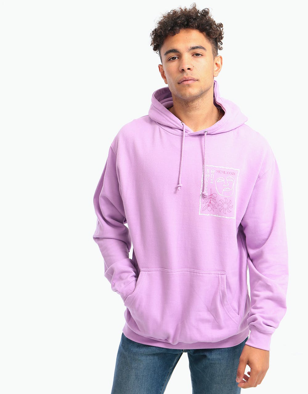 Route One Rome Pullover Hoodie - Lilac