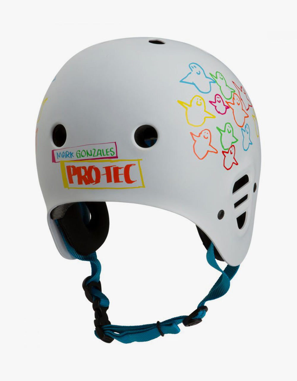 Pro Tec Full Cut Gonz Animal Bird Helmet - White