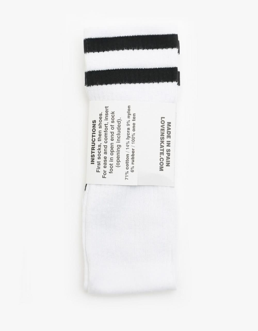 Lovenskate Pitch Ready Socks - White/Black