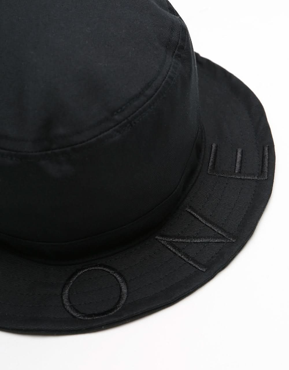 Route One Brimmed Bucket Hat - Black