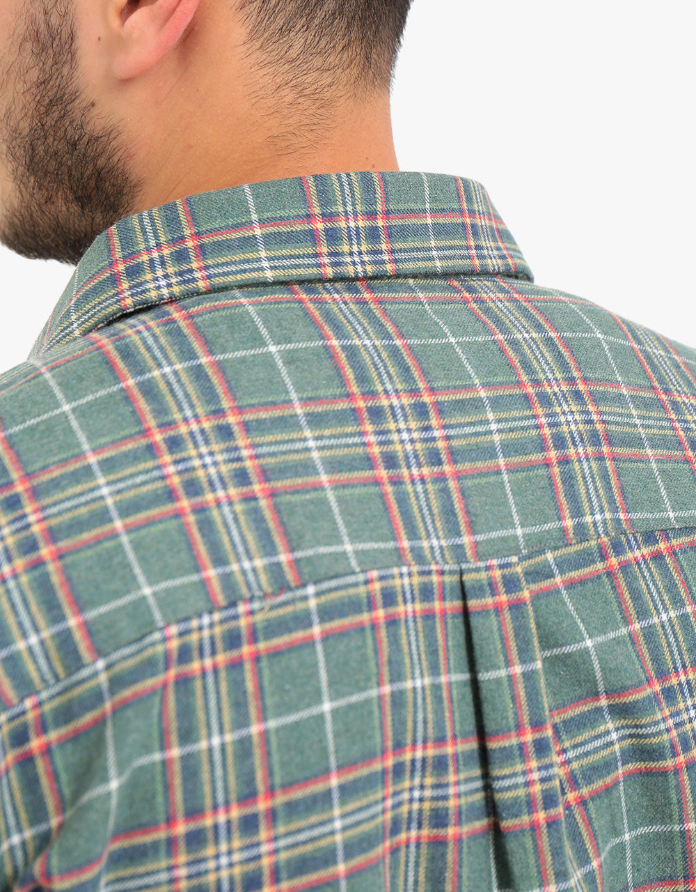 Route One Nevis Flannel Shirt - Green/Multi