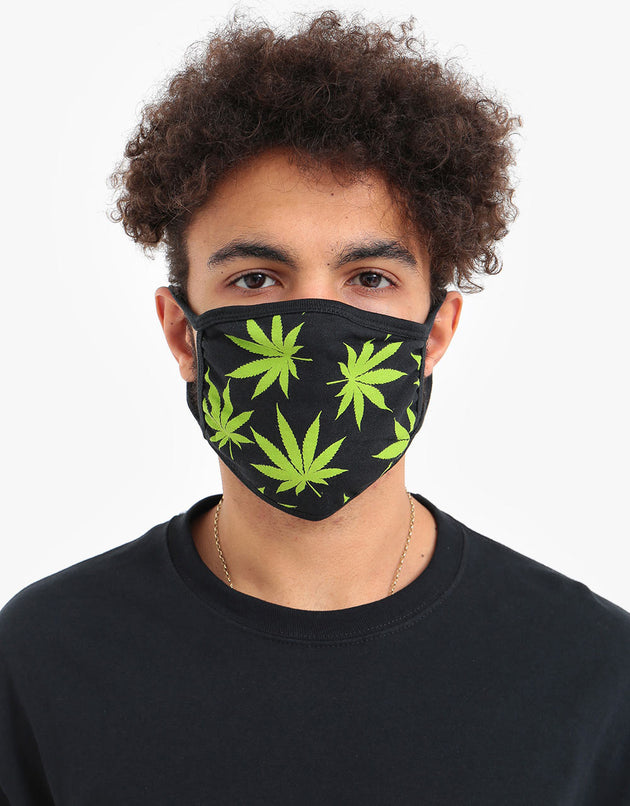 HUF Plantlife Face Mask - Black