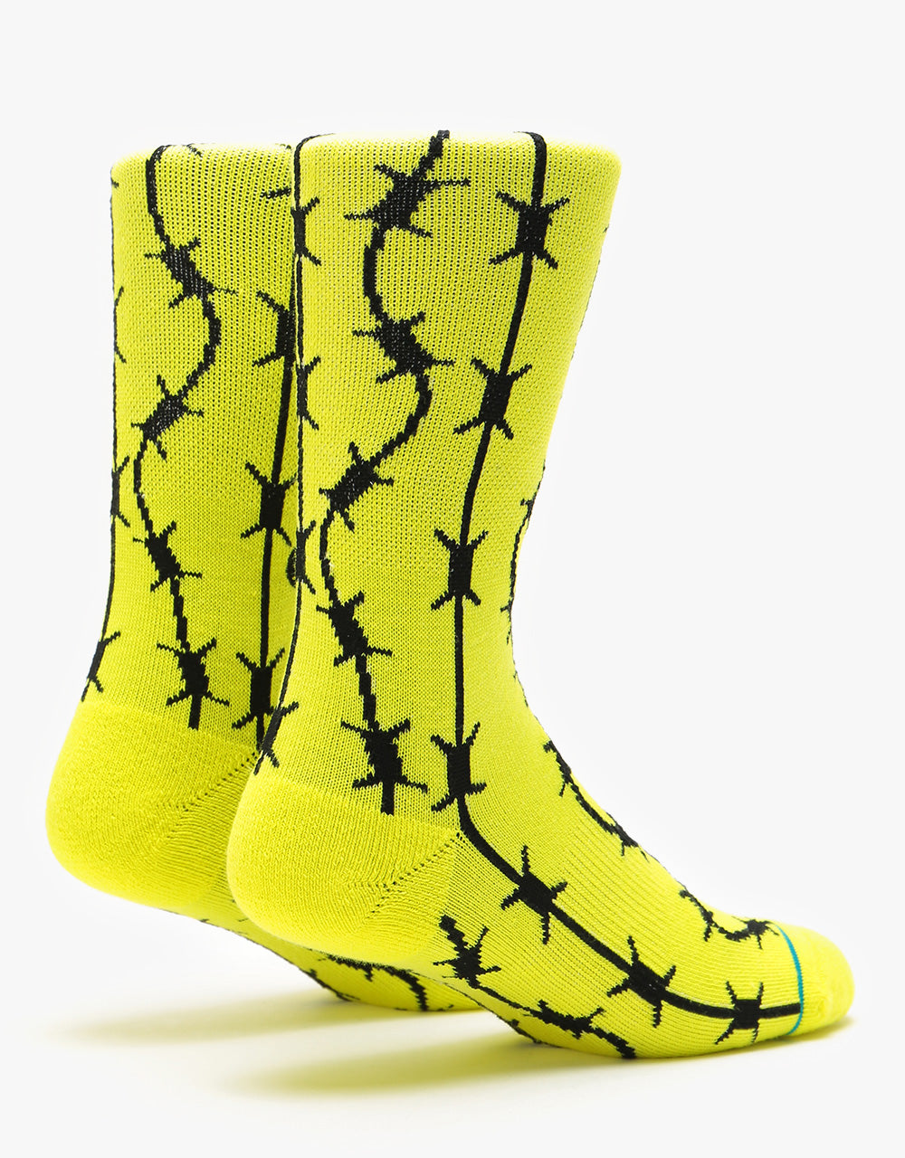 Stance Keep Out Crew Socks - Neon Yellow