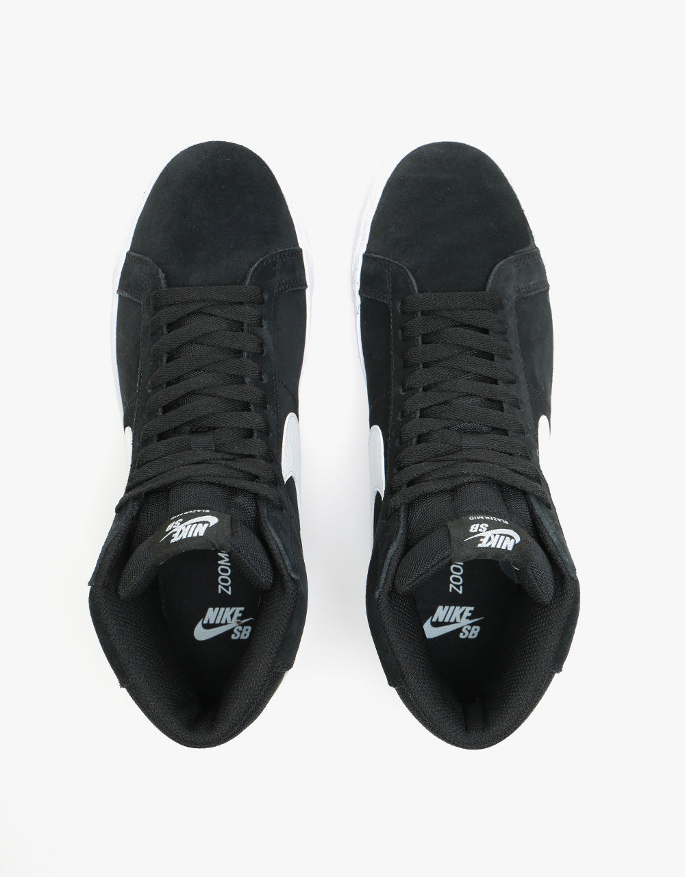 Nike SB Zoom Blazer Mid Skate Shoes - Black/White-White-White