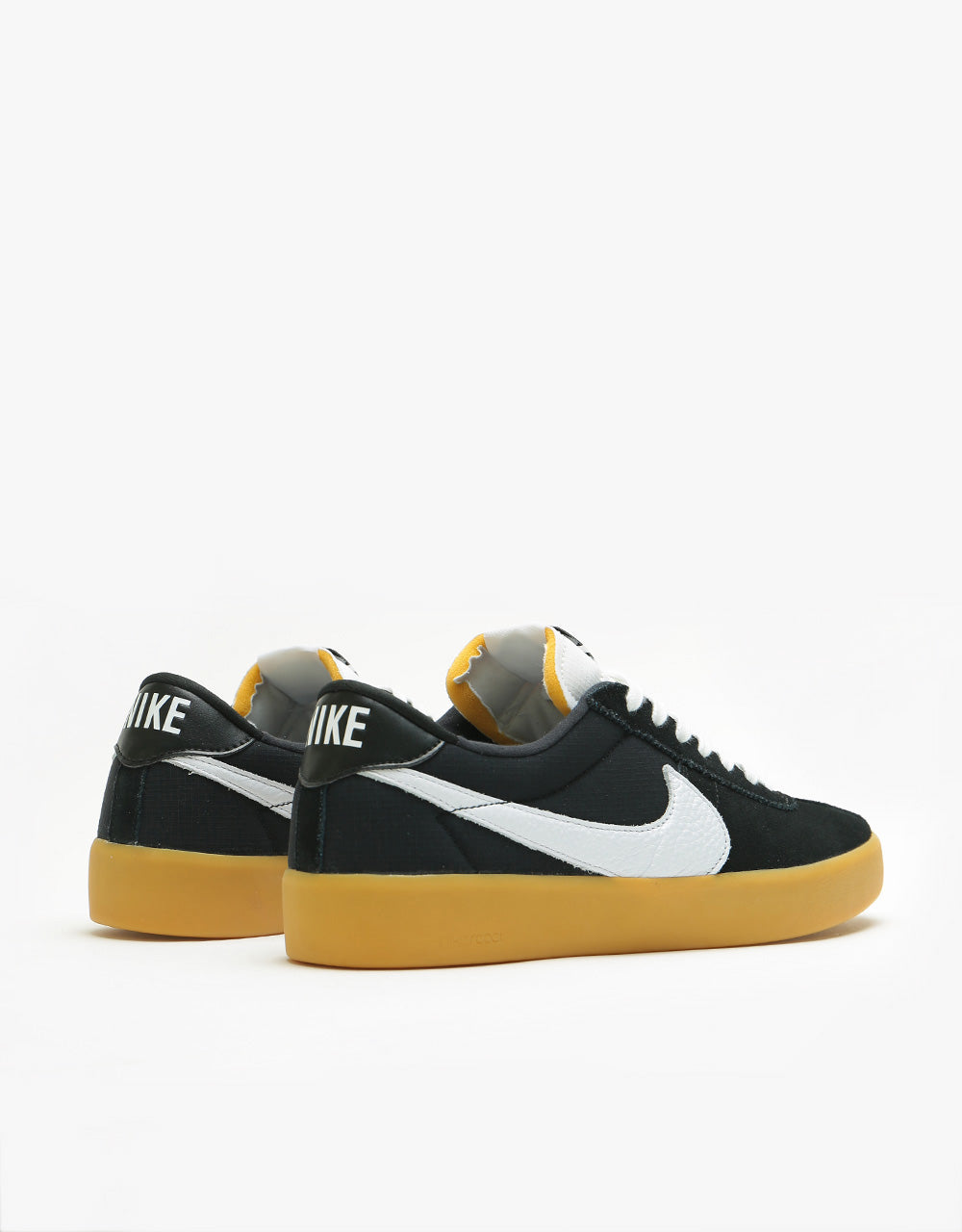 Nike SB Bruin React Skate Shoes - Black/White-Black-Gum Light Brown