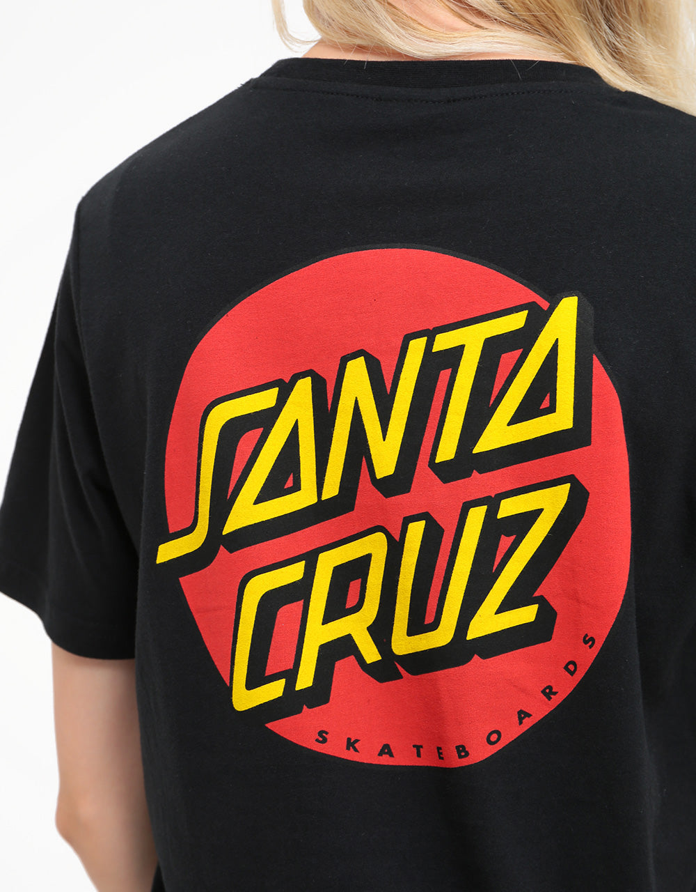 Santa Cruz Womens Classic Dot T-Shirt - Black