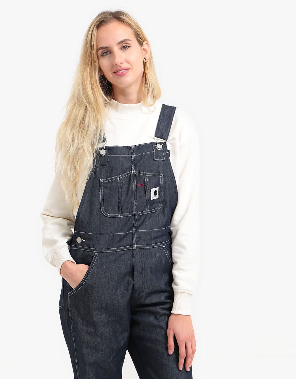 Carhartt blue online jean bibs