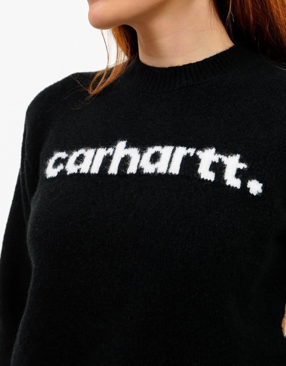Carhartt WIP Womens Typeface Sweater Black Wax