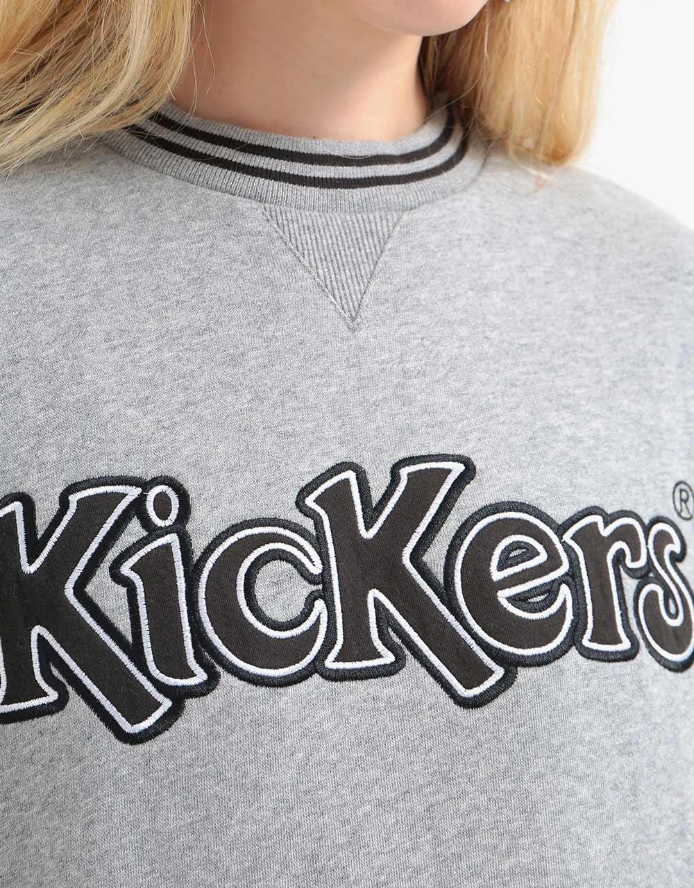 Kickers® Womens Sweatshirt - Grey Marl
