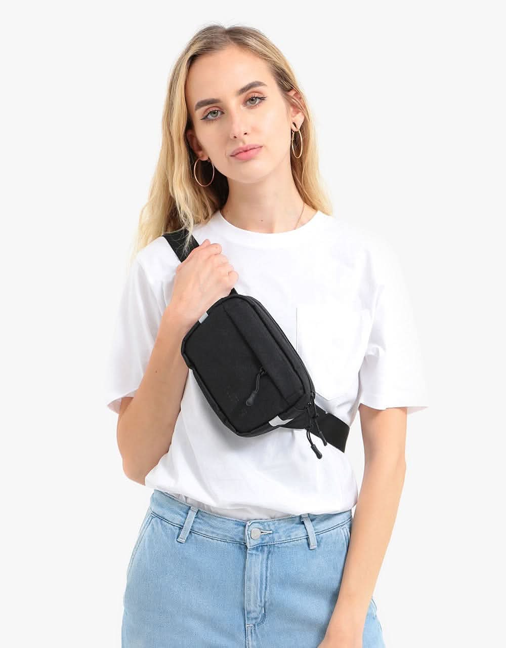 Route One Classic Cross Body Bag - Black