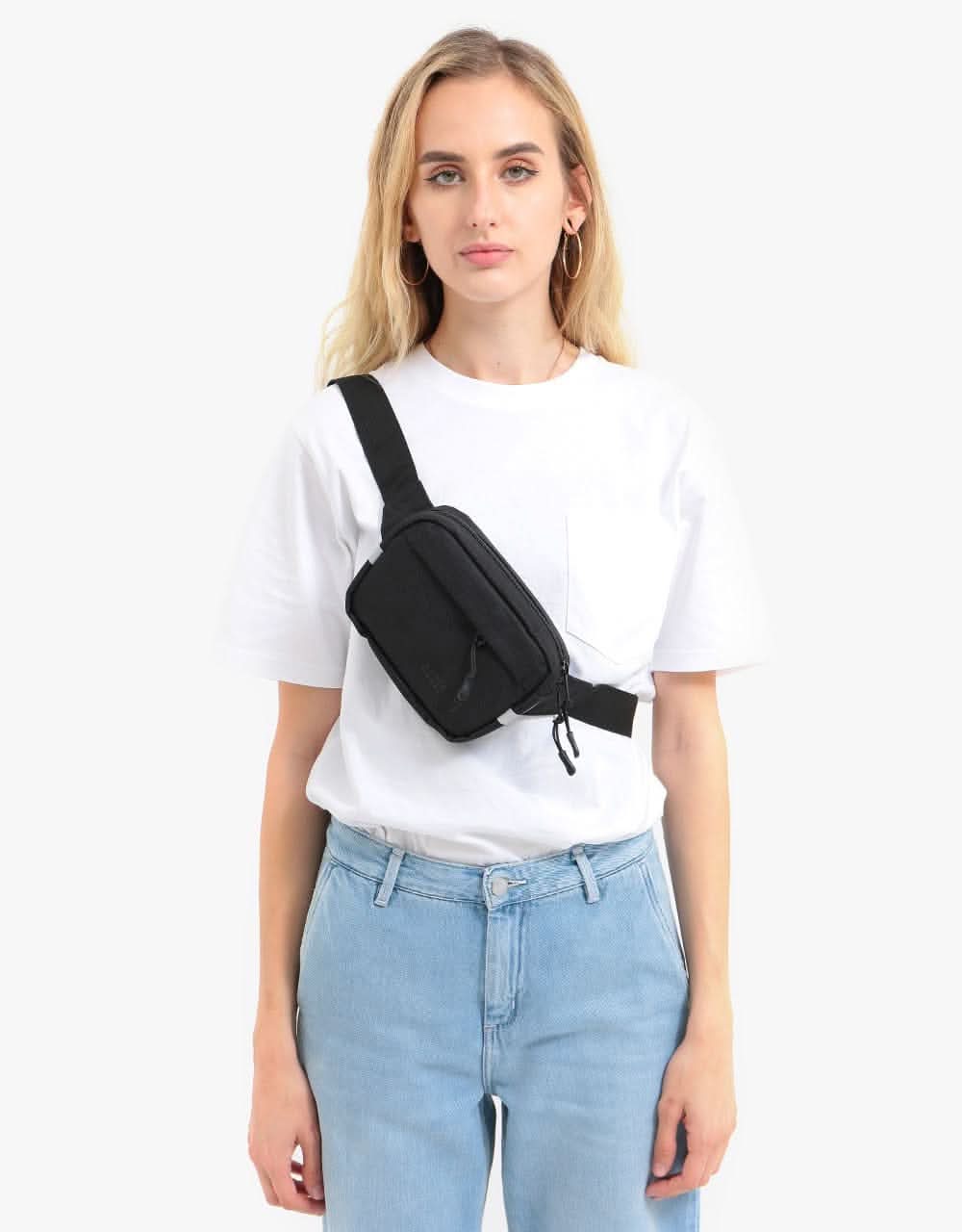 Route One Classic Cross Body Bag - Black