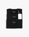 Route One Organic T-Shirt 3-Pack - Black