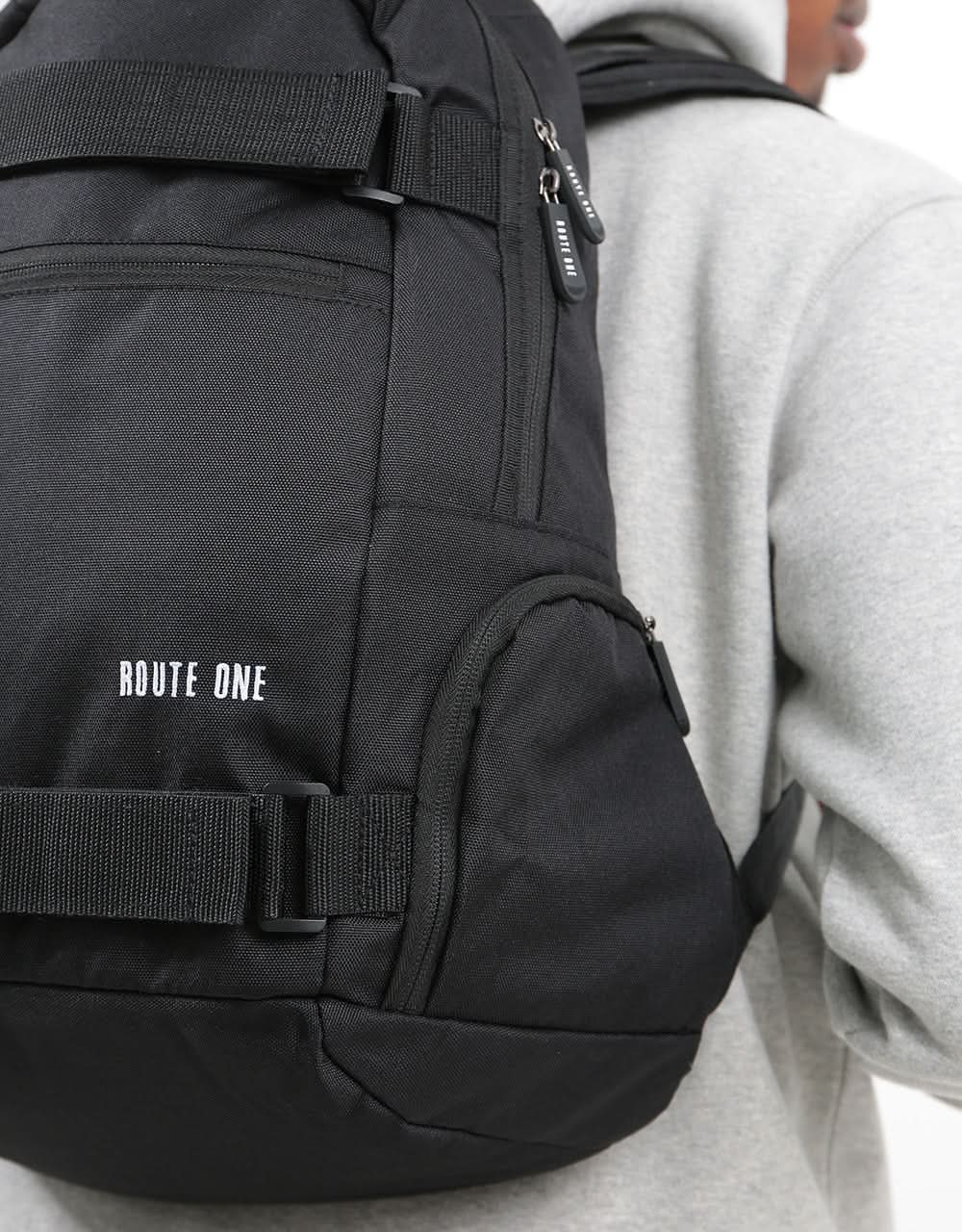 Route One Recycled Skatepack - Black