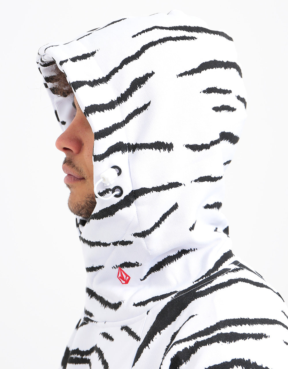 Volcom Hydro Riding Pullover Hoodie - White Tiger