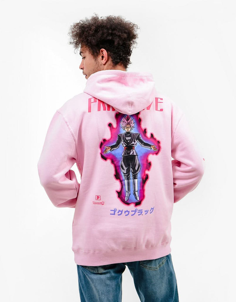 Primitive x Dragon Ball Super Goku Black Rose Pullover Hoodie - Pink –  Route One
