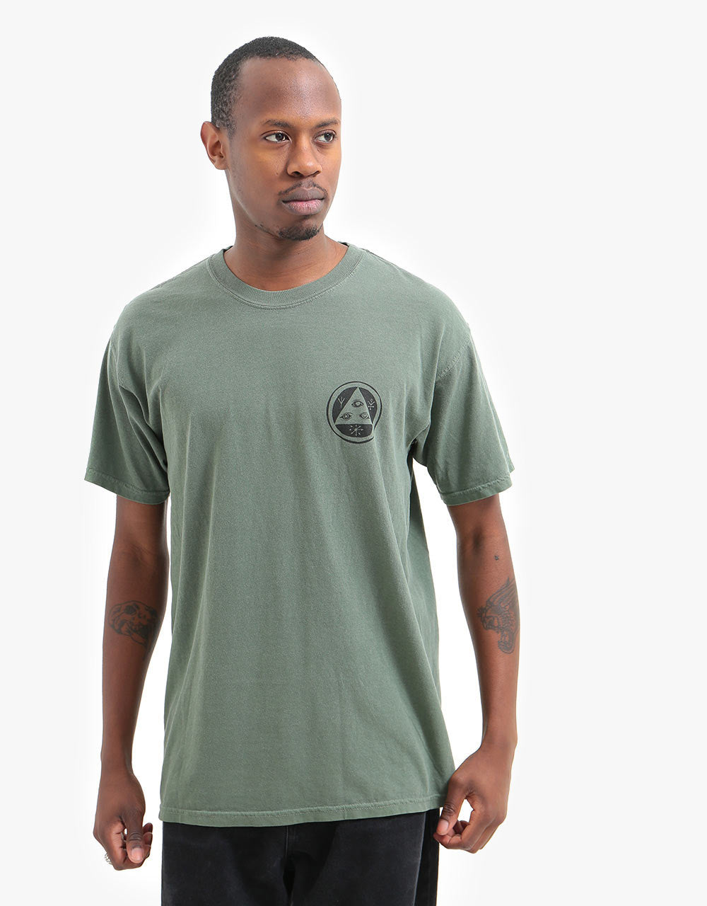 Welcome The Magician Garment-Dyed T-Shirt - Moss