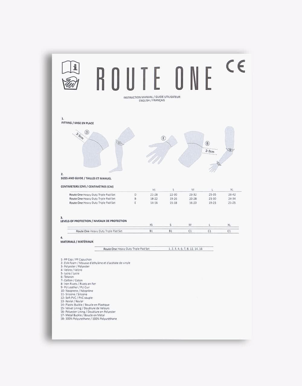 Route One Triple Pad Set - Black