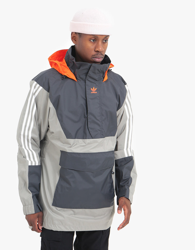 Schaduw Rimpels Vallen adidas Anorak Snowboard Jacket - Grey Six/Feather Grey/Signal Orange –  Route One