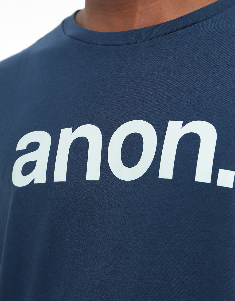 Anon Logo T-Shirt - Dress Blue