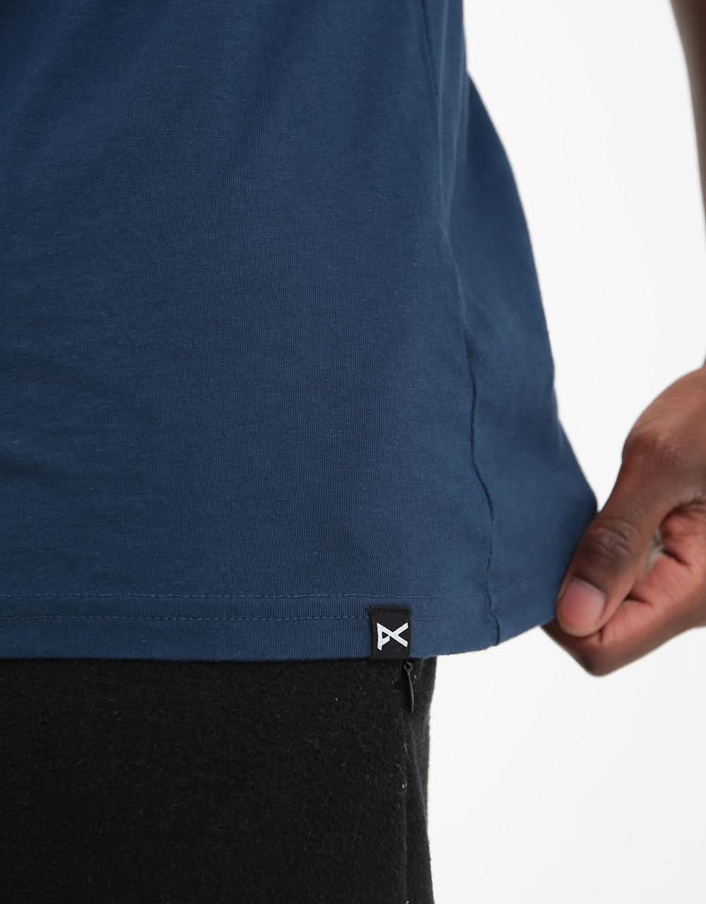 Anon Logo T-Shirt - Dress Blue