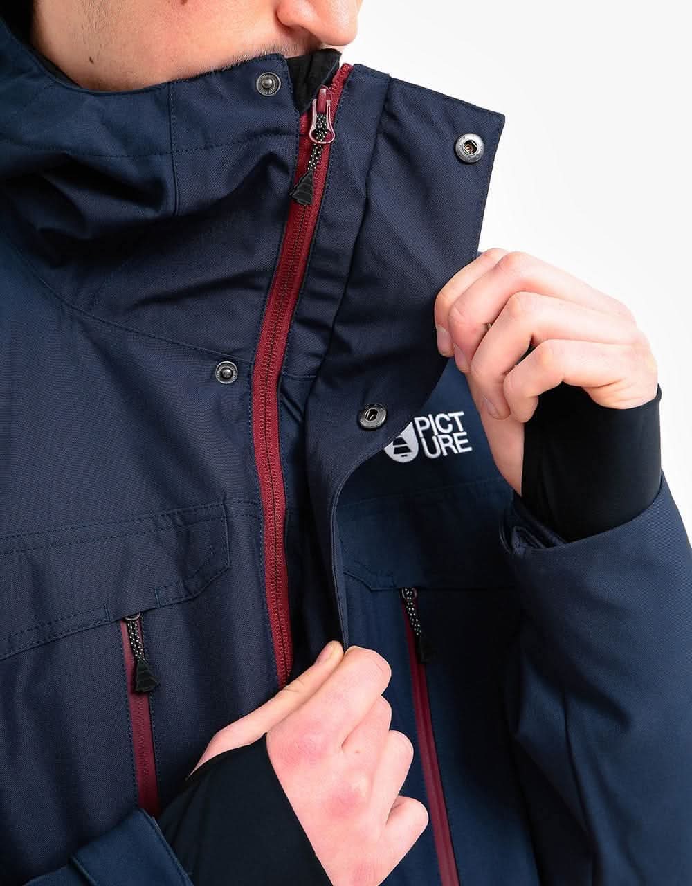 Picture Pure Snowboard Jacket - Dark Blue/Camel