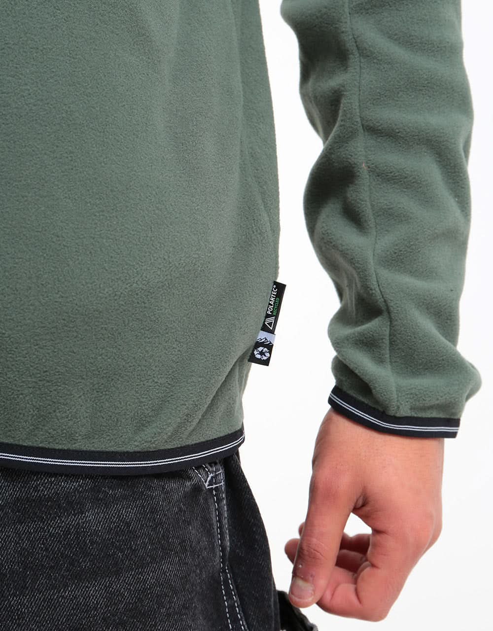 Picture Thomas 1/4 Zip Fleece Sweatshirt - Lichen Green