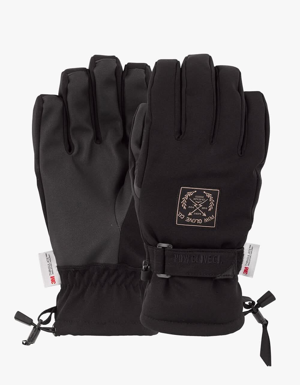 Pow XG Mid Snowboard Gloves Black