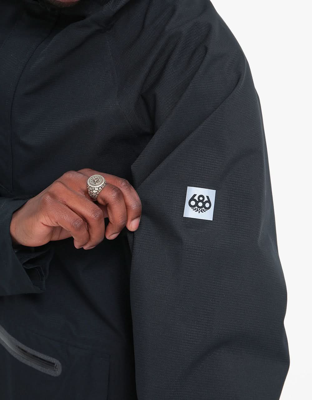 686 Pike 3L Hoody Snowboard Jacket - Black