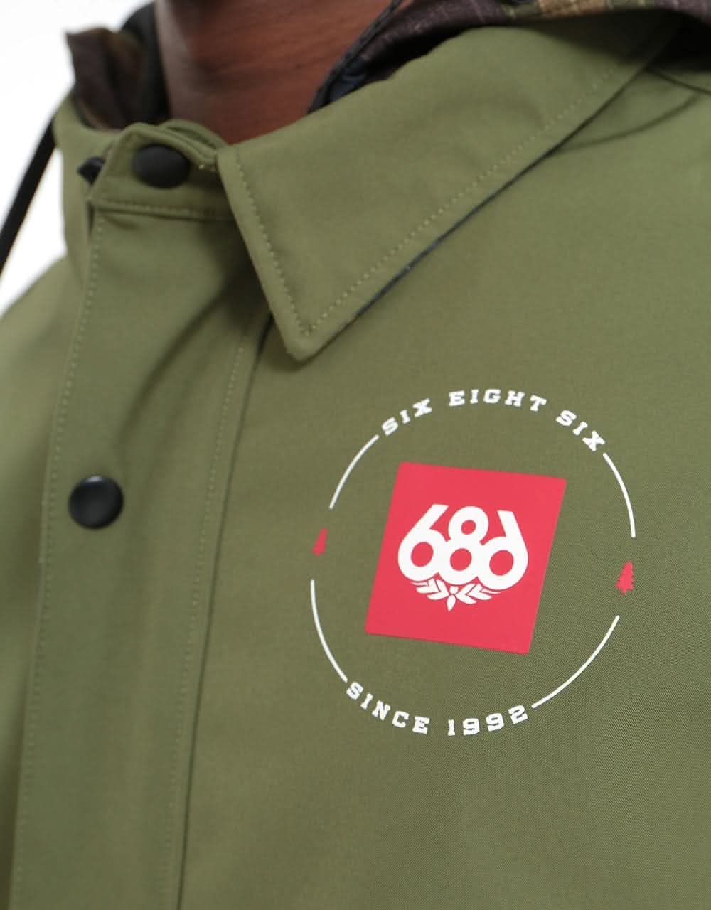 686 Waterproof Coaches 2021 Snowboard Jacket - Surplus Green