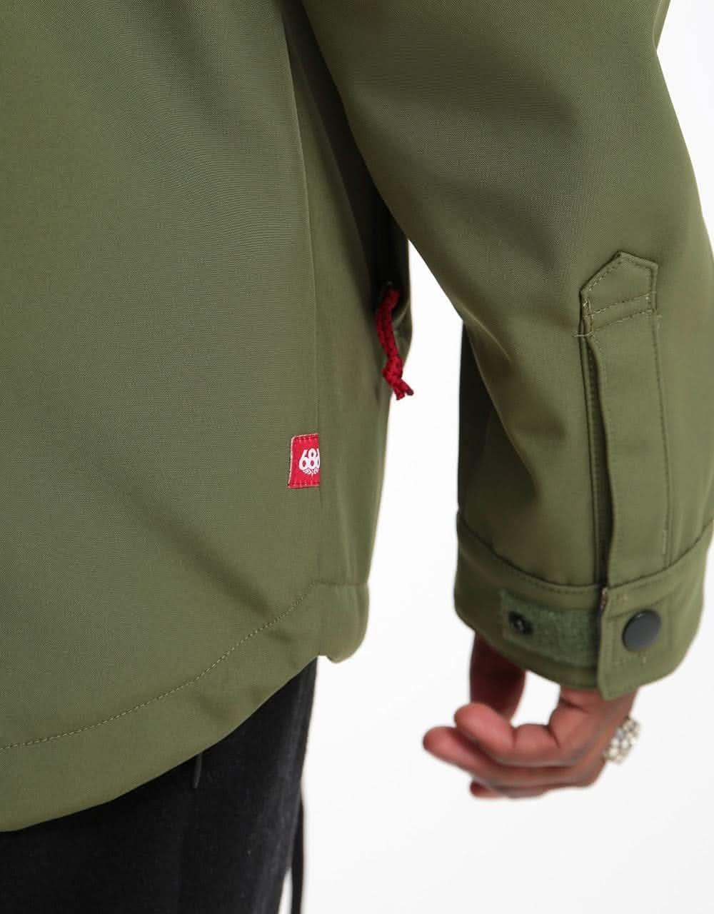 686 Waterproof Coaches 2021 Snowboard Jacket - Surplus Green