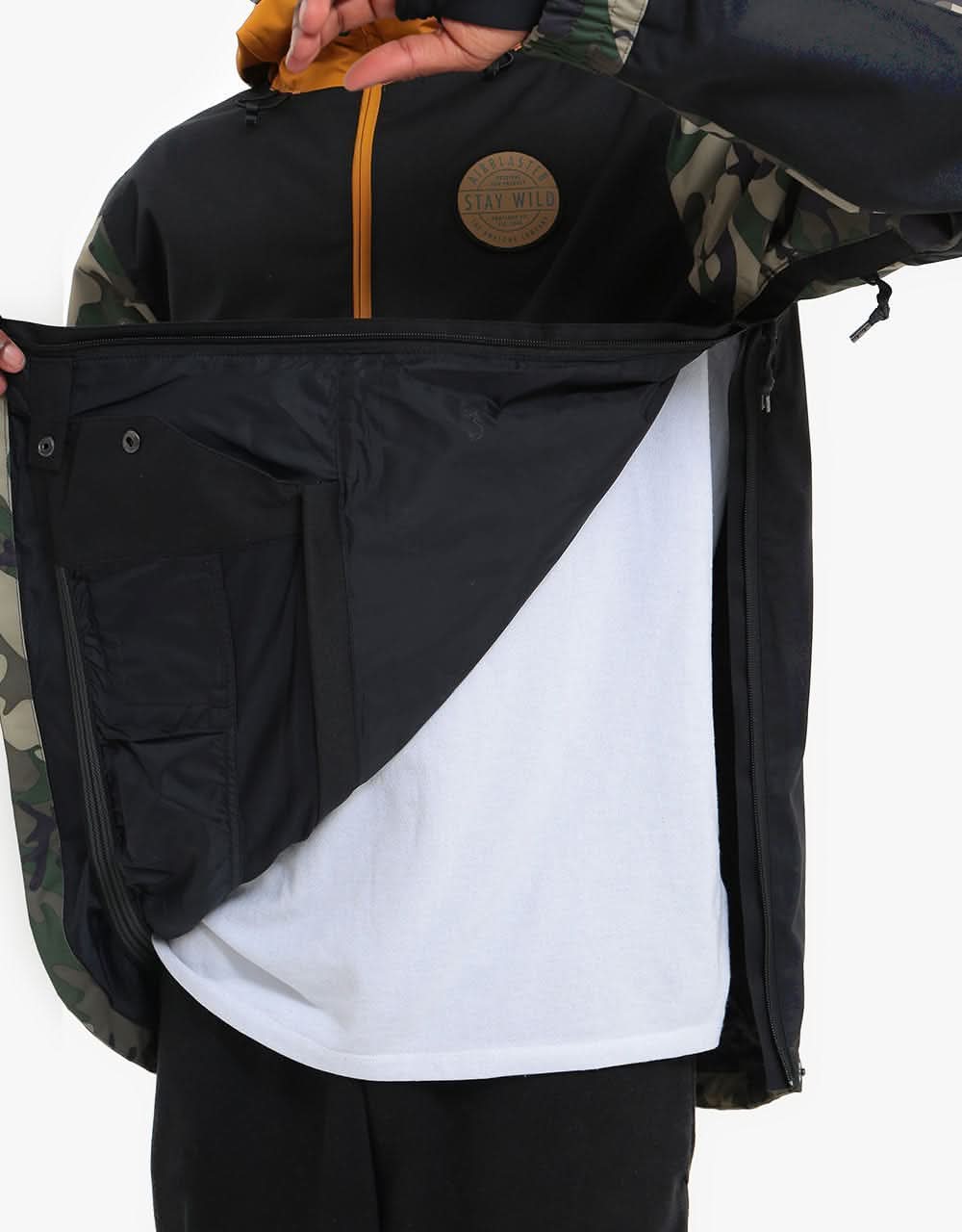 Airblaster Trenchover Snowboard Jacket - OG Dino Gold