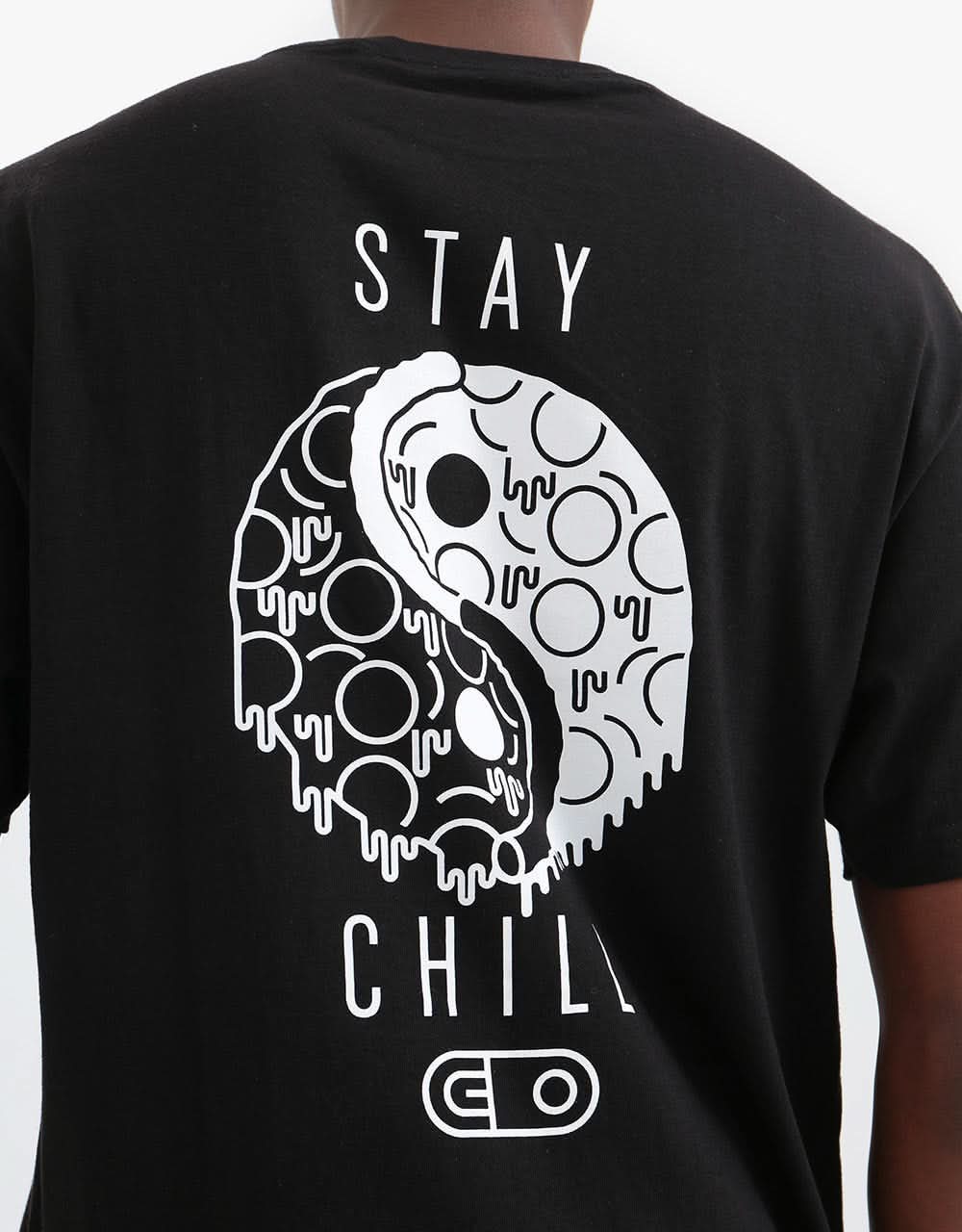 Airblaster Pizza Chill T-Shirt - Black/GITD