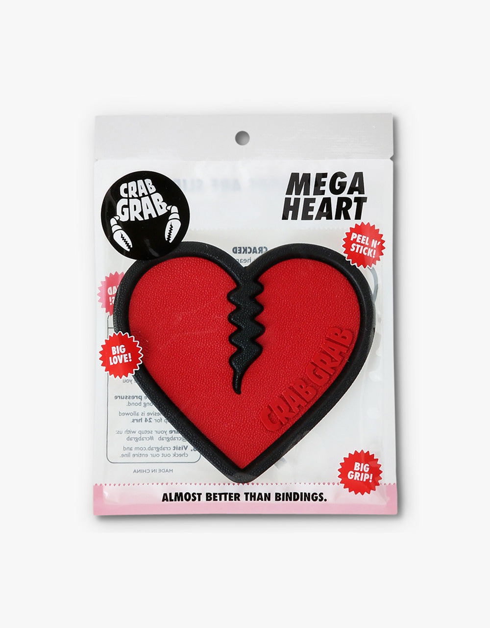 Crab Grab Mega Heart Snowboard Traction - Red/Black