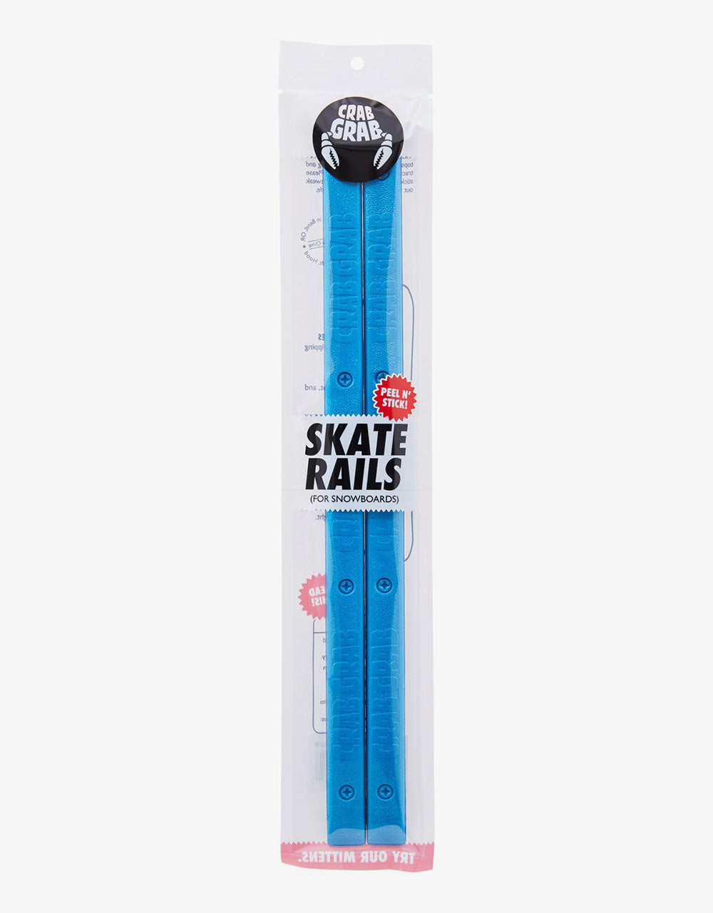 Crab Grab 'Skate' Snowboard Rails - Blue