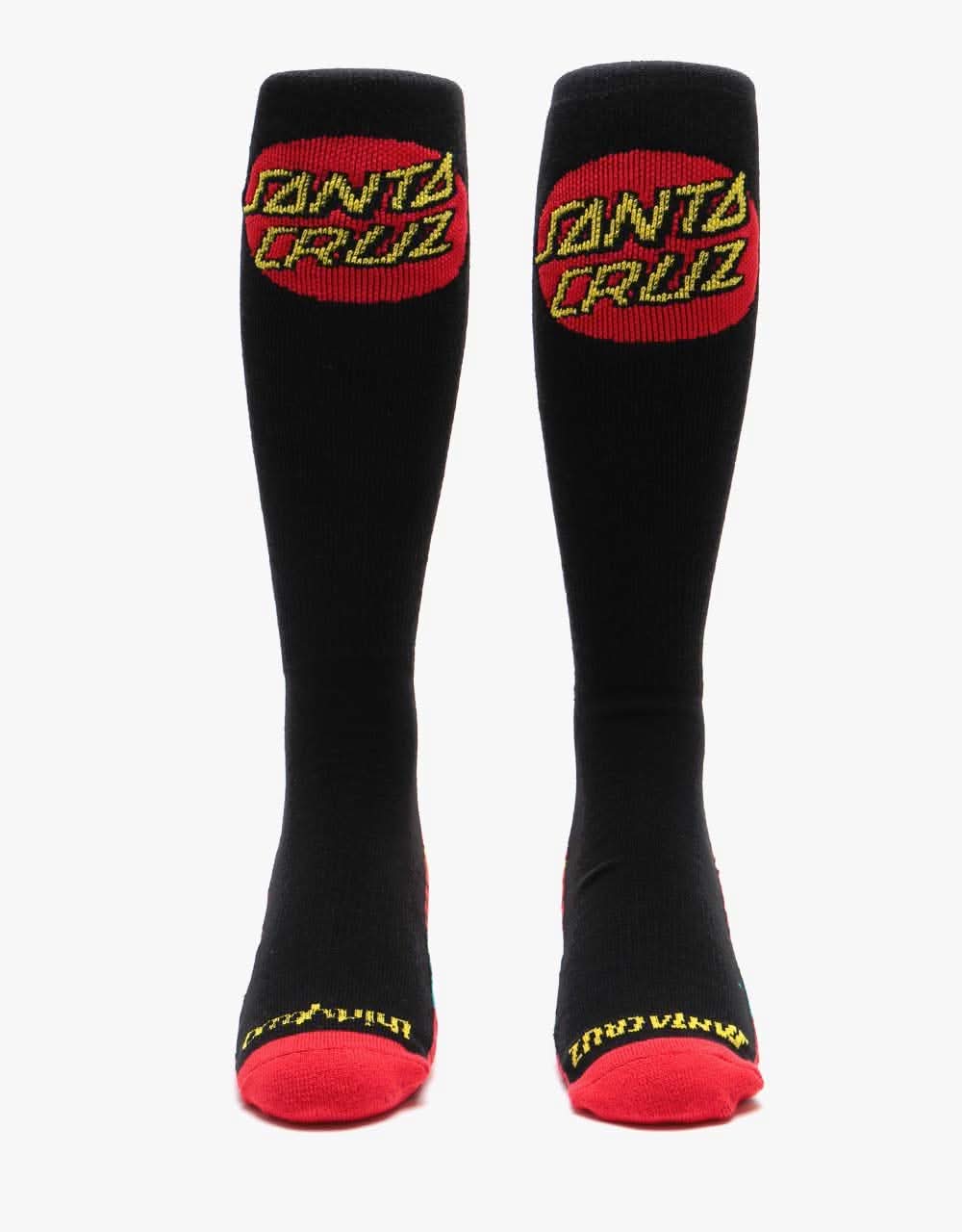 ThirtyTwo x Santa Cruz Classic Dot Snowboard Socks - Black