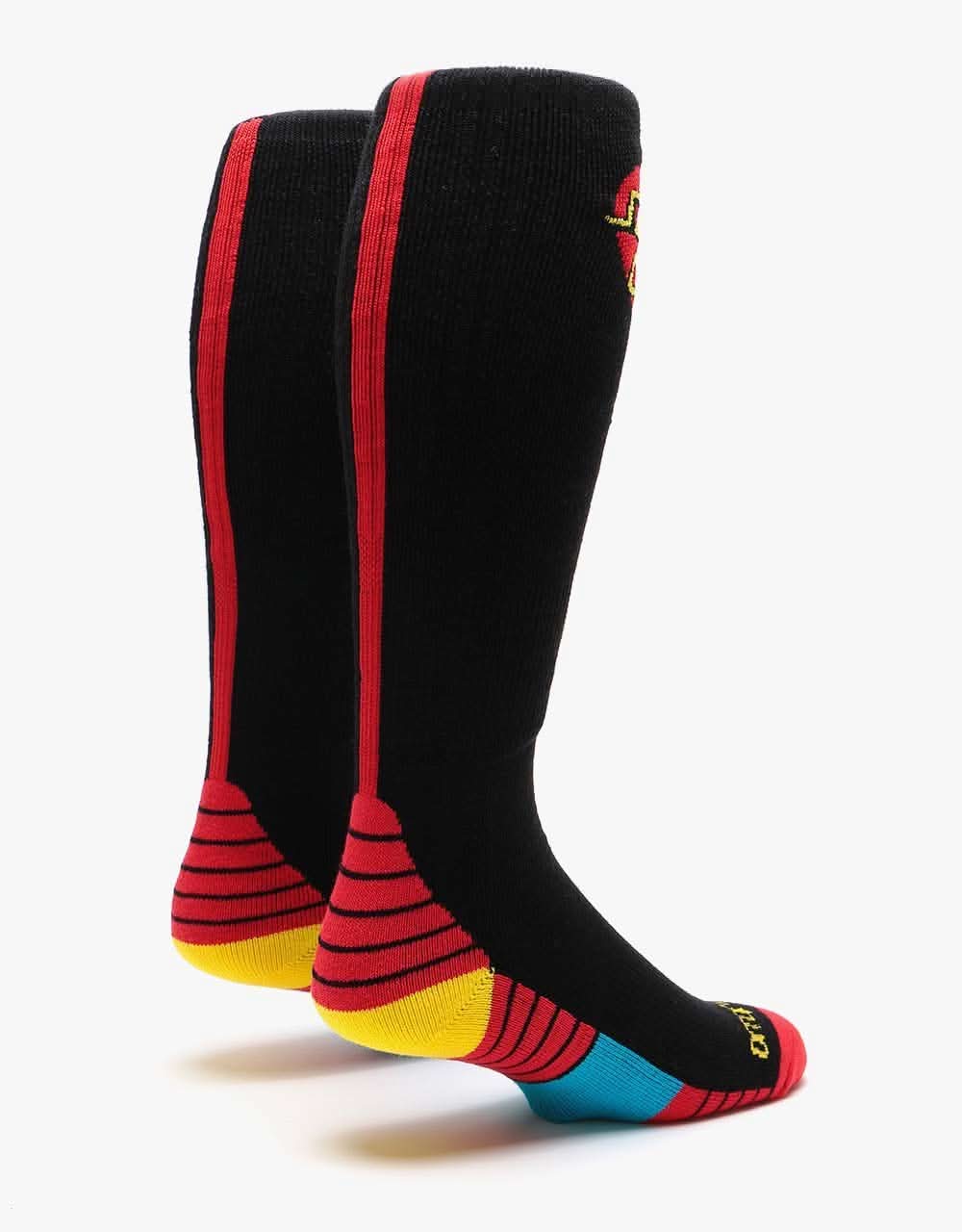 ThirtyTwo x Santa Cruz Classic Dot Snowboard Socks - Black