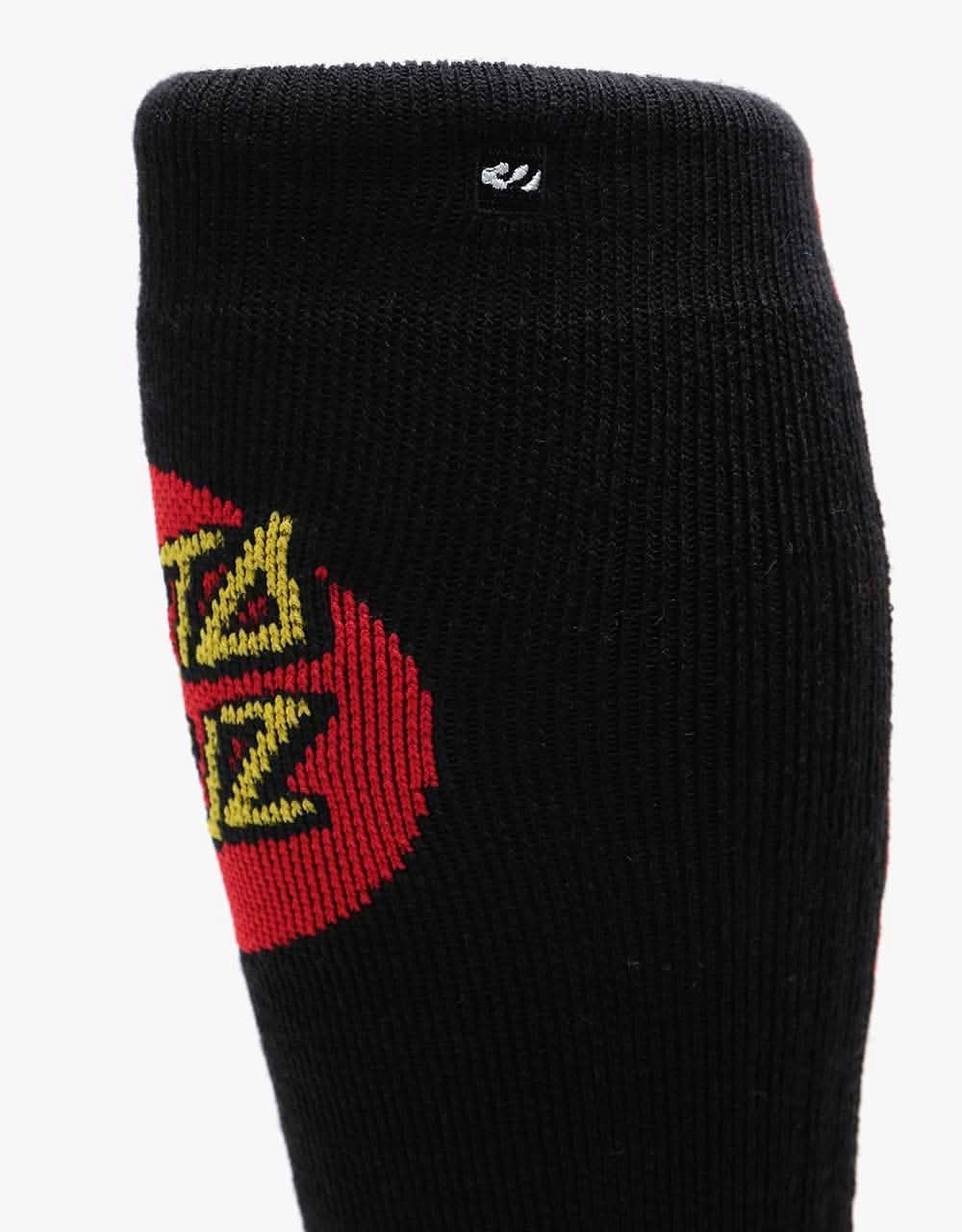 ThirtyTwo x Santa Cruz Classic Dot Snowboard Socks - Black