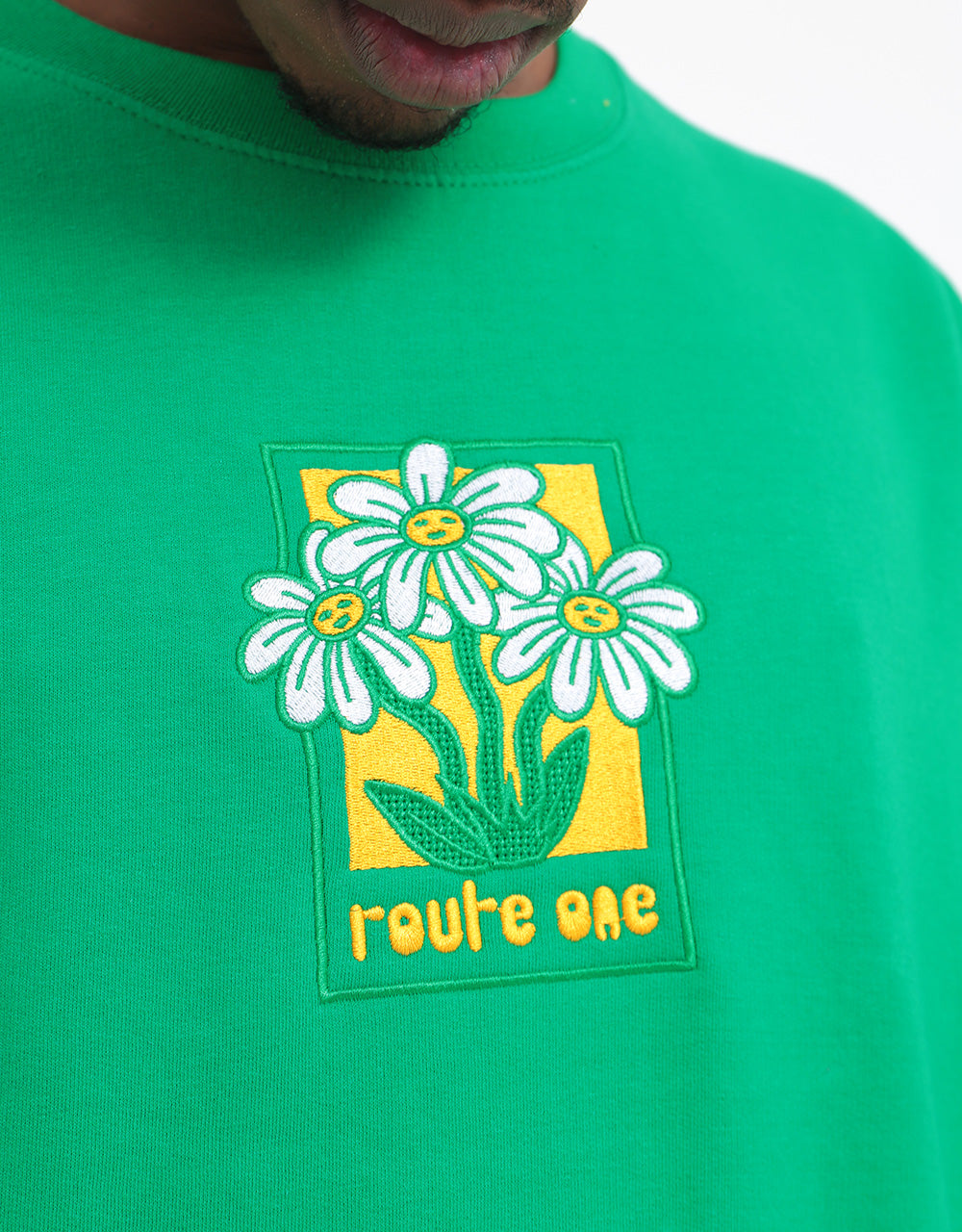 Route One Daised Sweatshirt - Kelly Green