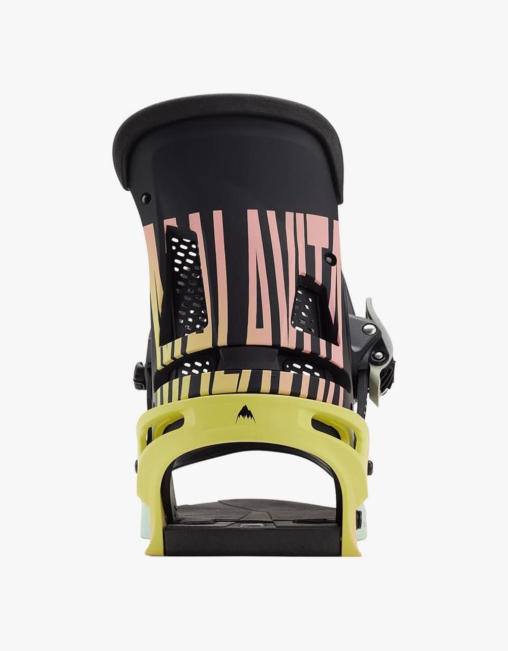Burton Malavita Re:Flex™ 2021 Snowboard Bindings - Pink/Yellow/Blue