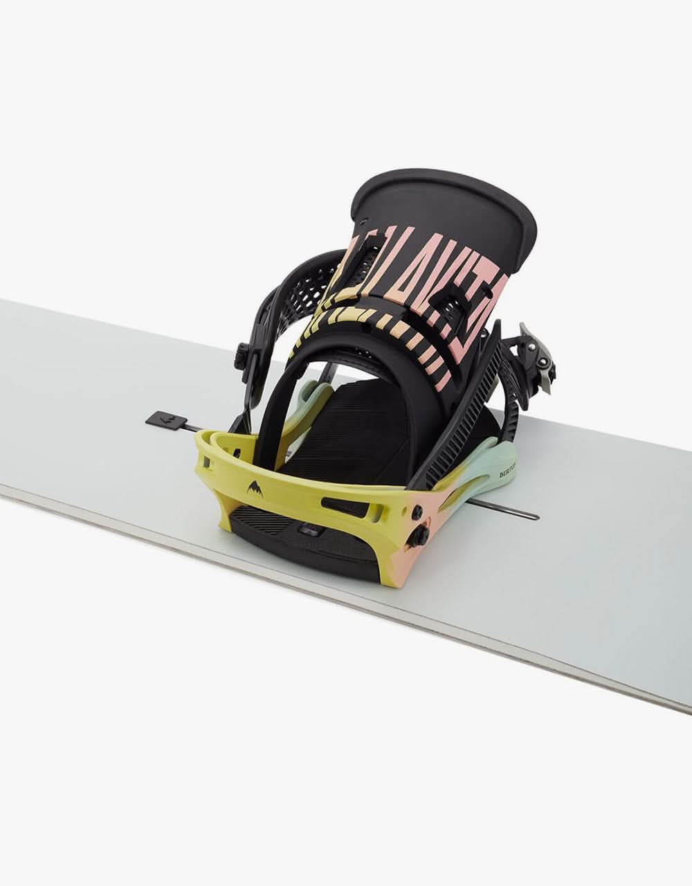 Burton Malavita Re:Flex™ 2021 Snowboard Bindings - Pink/Yellow/Blue