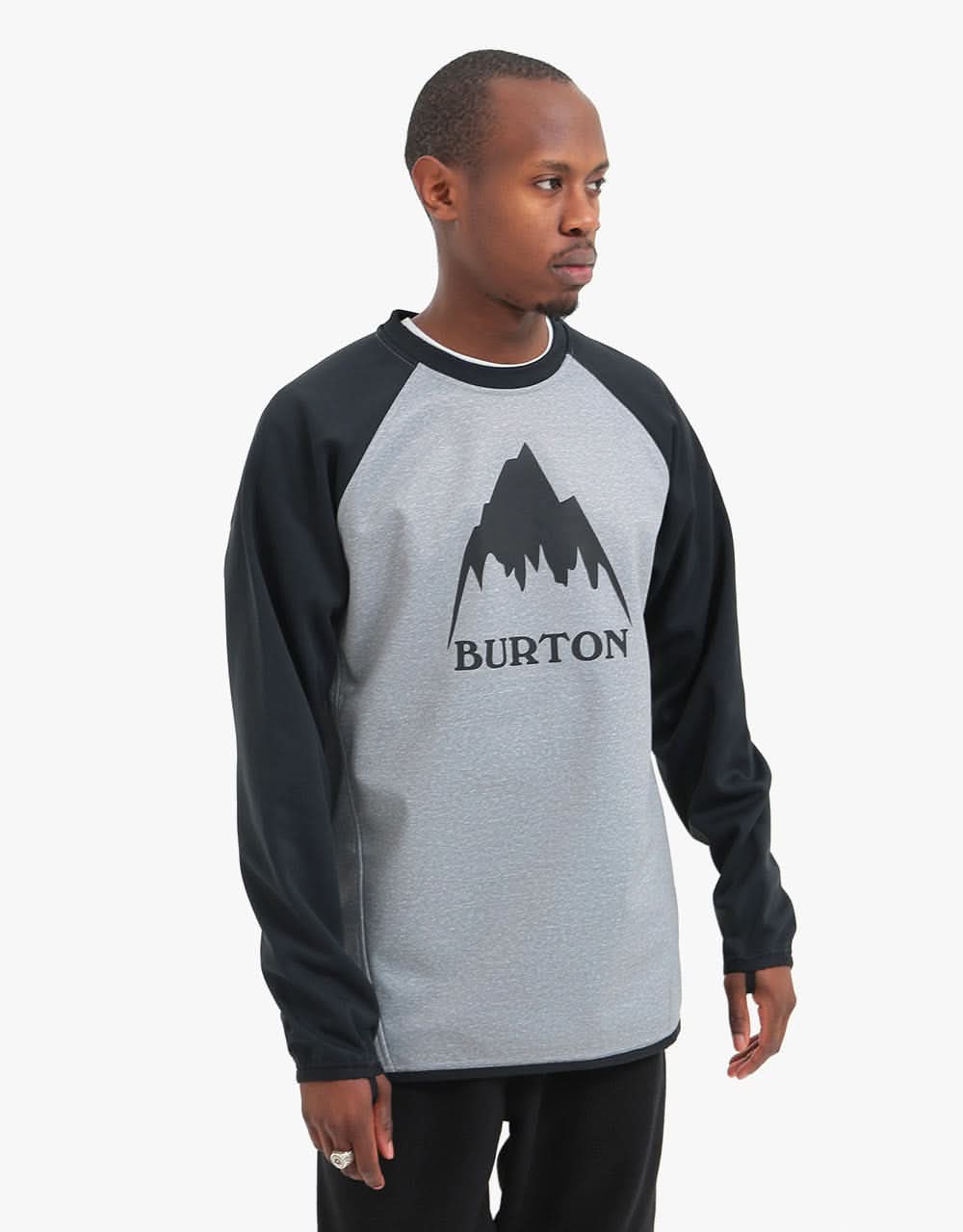 Burton Crown Weatherproof Crew Grey Heather/True Black
