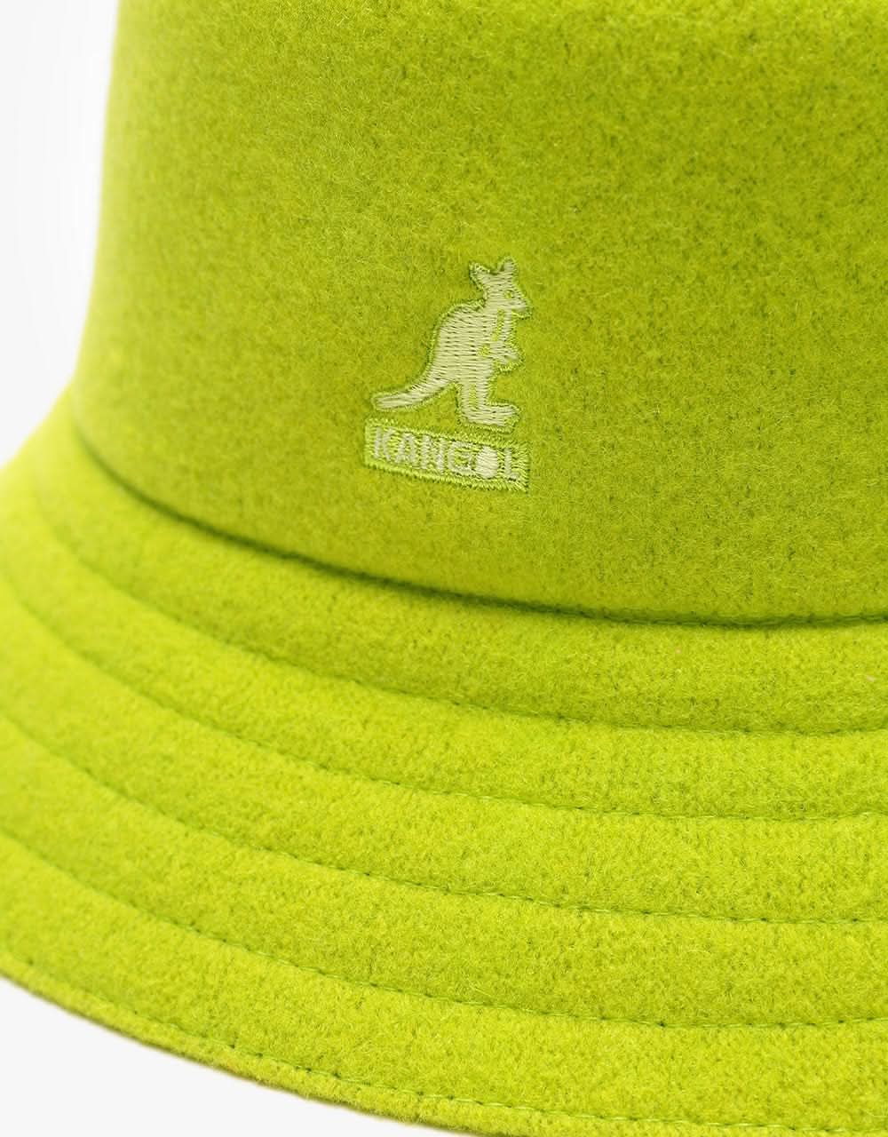 Kangol Wool Lahinch Bucket Hat - Bio Lime