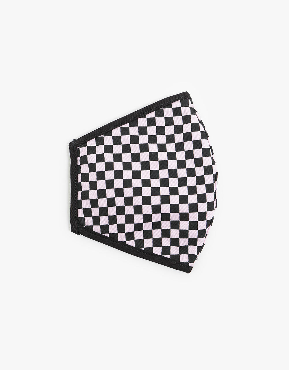 Route One Organic Cotton Face Mask - Black & Pink Checkerboard