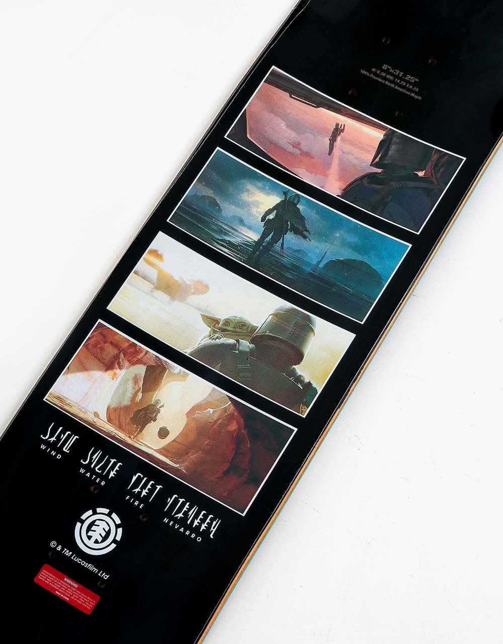Element x The Mandalorian Hunter & Prey Skateboard Deck - 8"