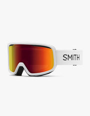 Smith Frontier Snowboard Goggles - White/Red Sol-X Mirror